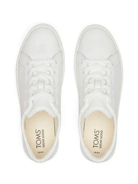 TOMS Kameron Lace-Up Sneaker in White Leather