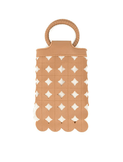 Cut Out Cell Phone Bag in Brown