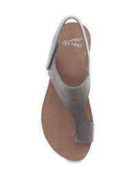 Dansko Reece Sandal in Stone Waxy Burnished