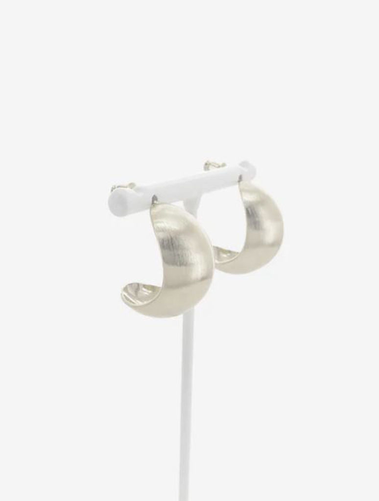 Large Brushed Earrings