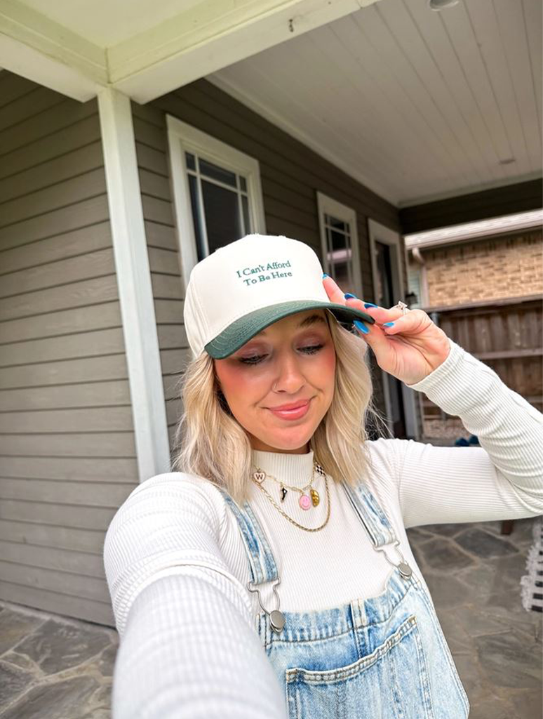 "I Can't Afford To Be Here" Snapback Hat