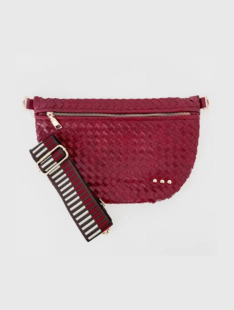 Westlyn Woven Bum Bag with Studded Detail