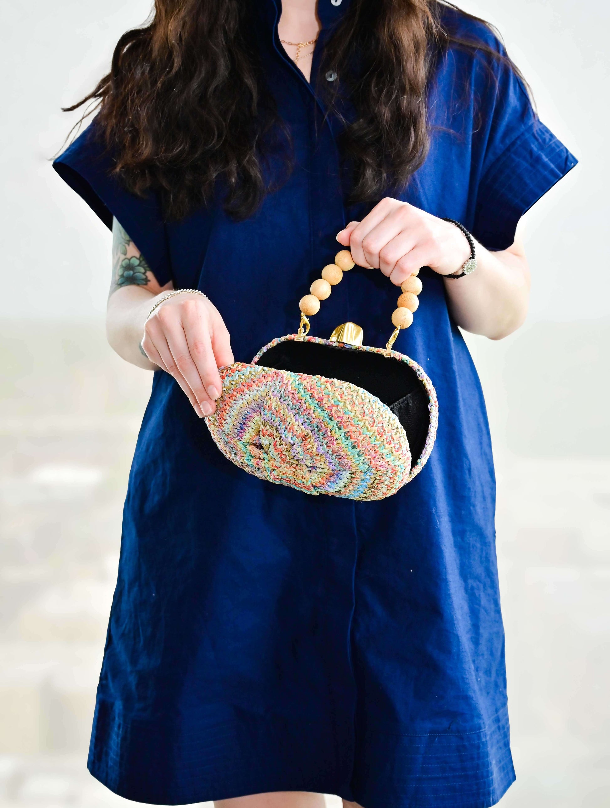 Cerdena Straw Clutch