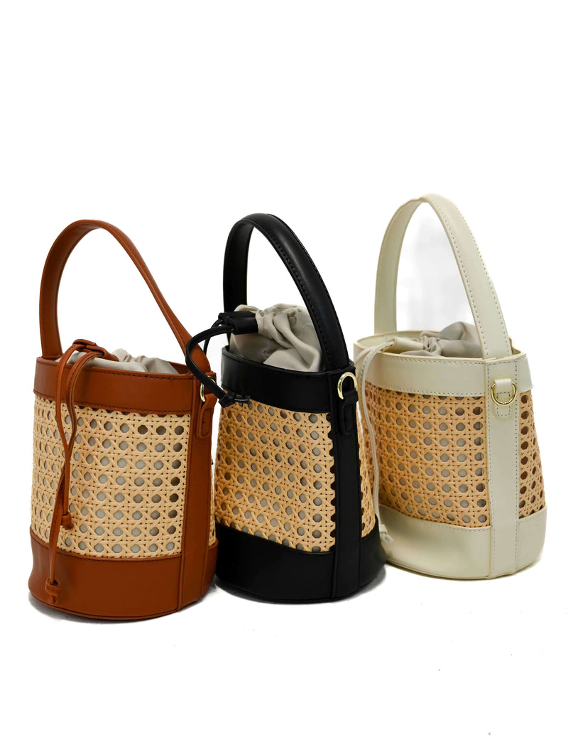 Straw Bucket Bag