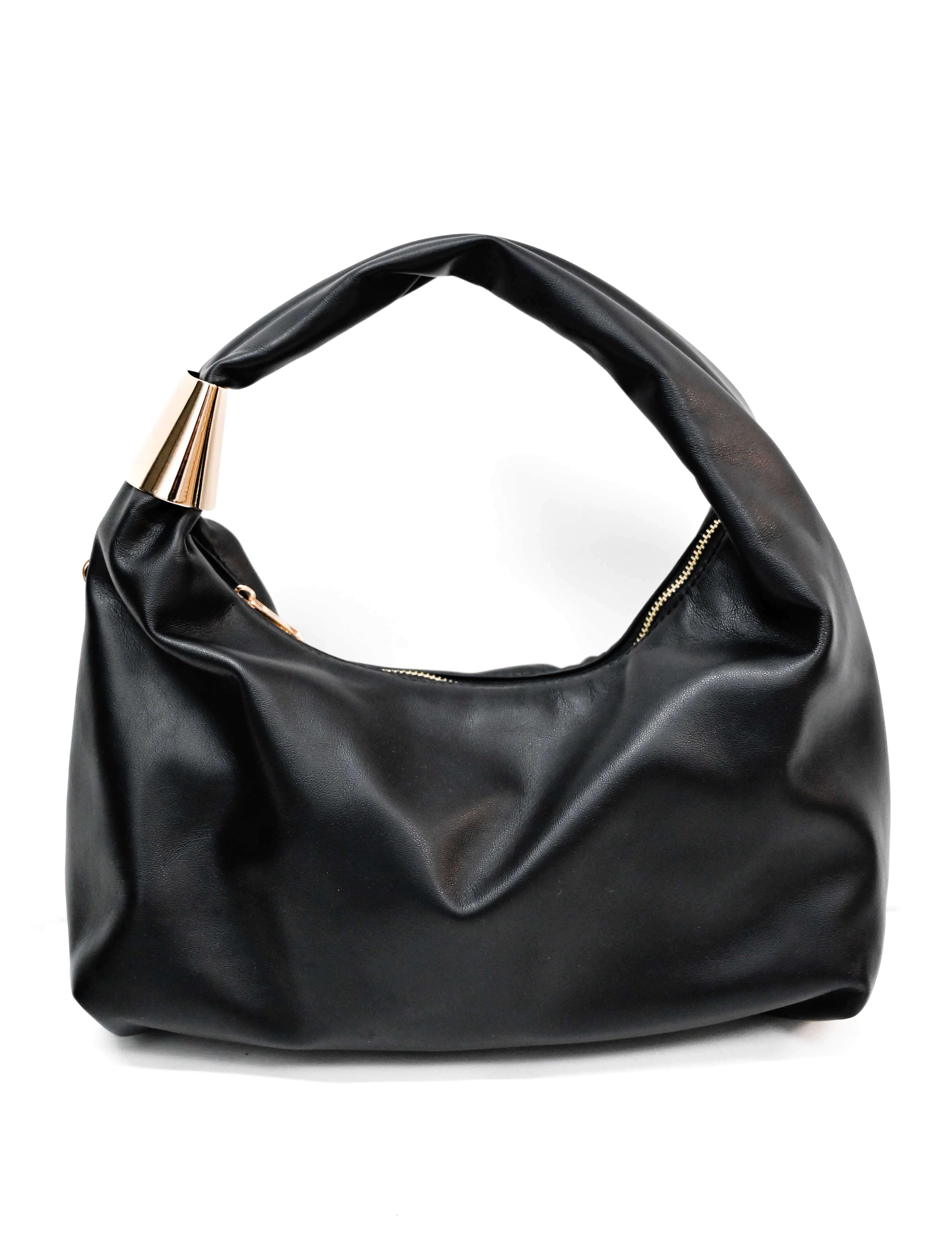 Altea Slouchy Shoulder Bag with Gold Detail