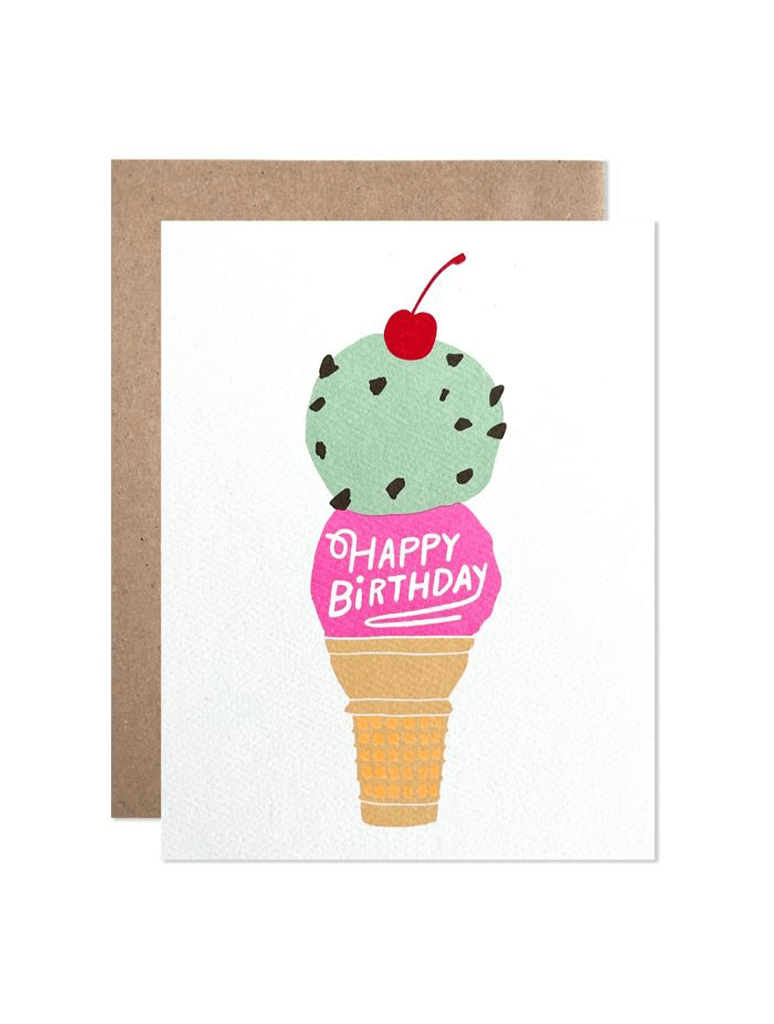 Happy Birthday Ice Cream Card