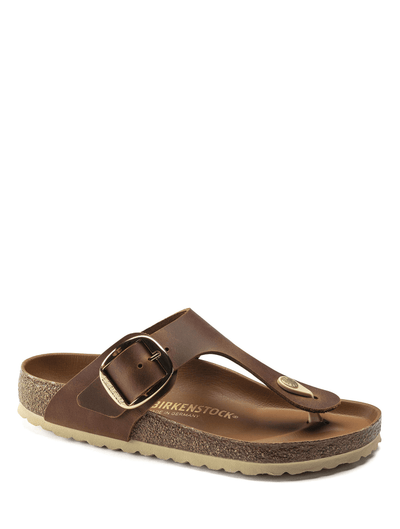 Birkenstock Gizeh Big Buckle in Cognac Oiled Leather