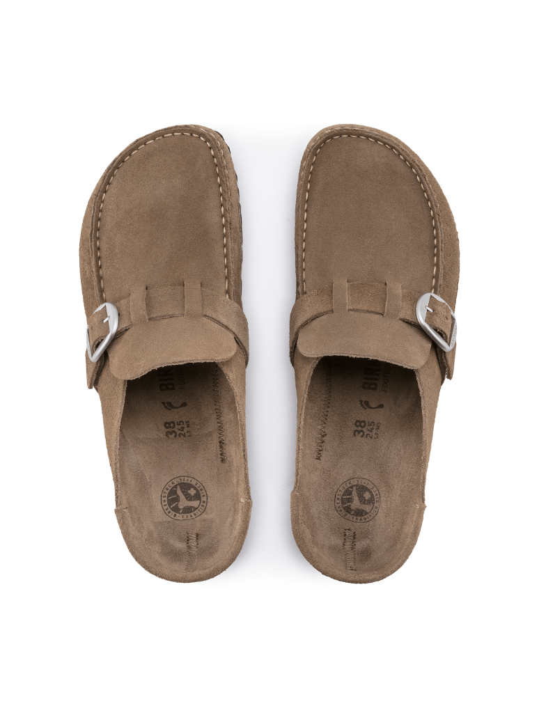 Birkenstock Buckley Slipper in Gray Taupe Top View