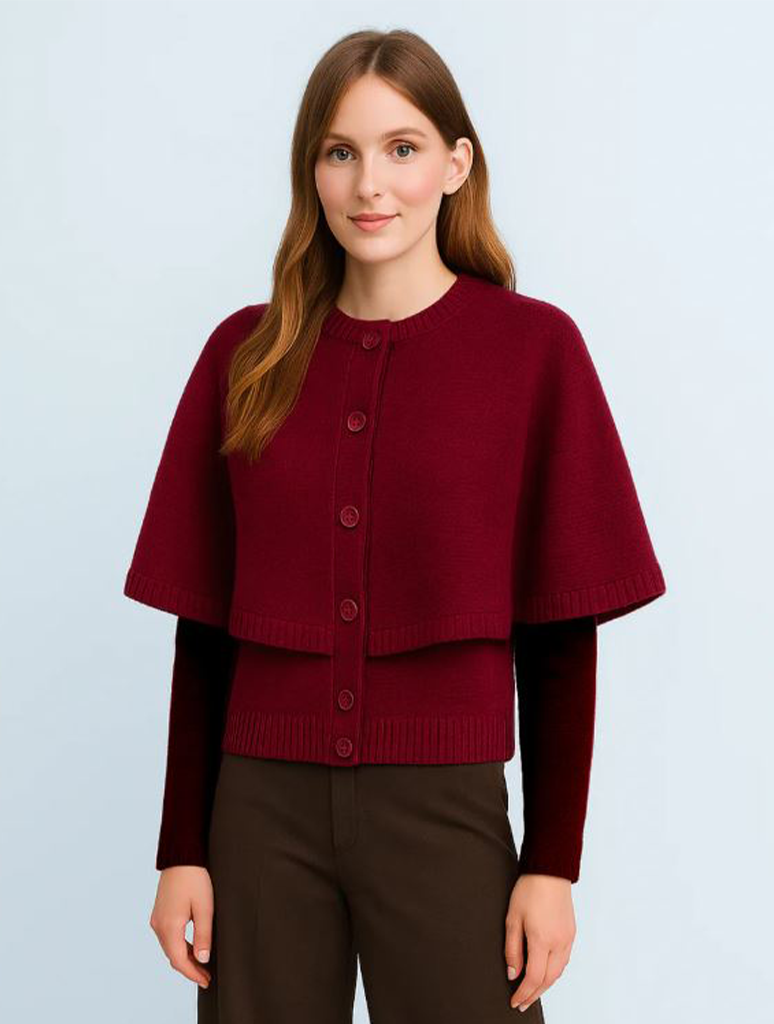 Button Poncho (Final Sale)