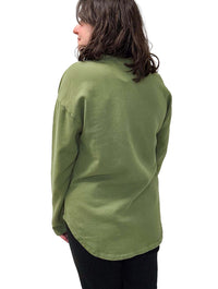 Long Sleeve Shirttail Tee in Mountain Moss