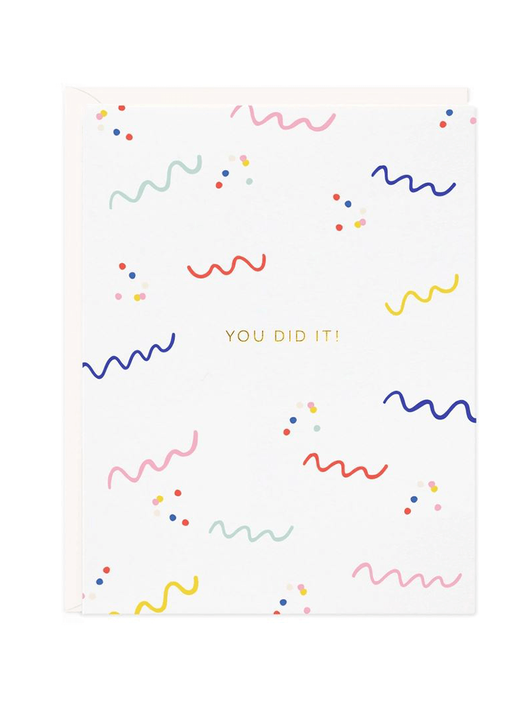 You Did It Confetti Card