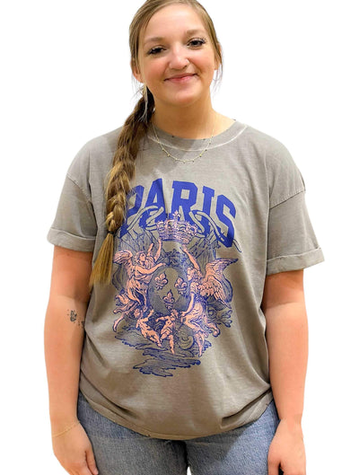 Paris Tee in Army Green