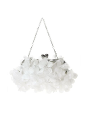 Chiffon Flower Clutch