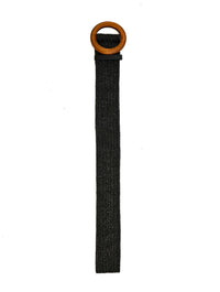 Straw Belt with Wooden Circle