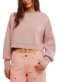 Free People Easy Street Crop Pullover Sweater