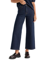 Good American Good Waist Palazzo Crop Jeans