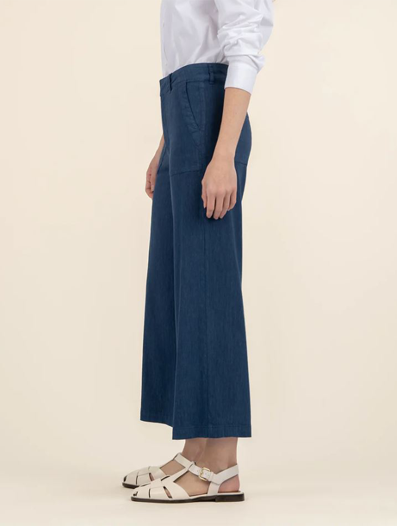 Kut From The Kloth Topaz High-Rise Wide Leg Pant With Pork Chop Pockets
