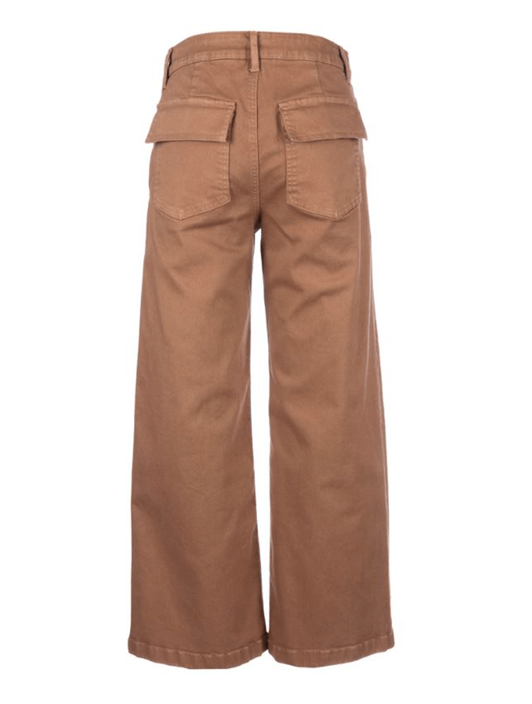 Kut From The Kloth Meg Wide Leg Pork Chop Pant in Mocha