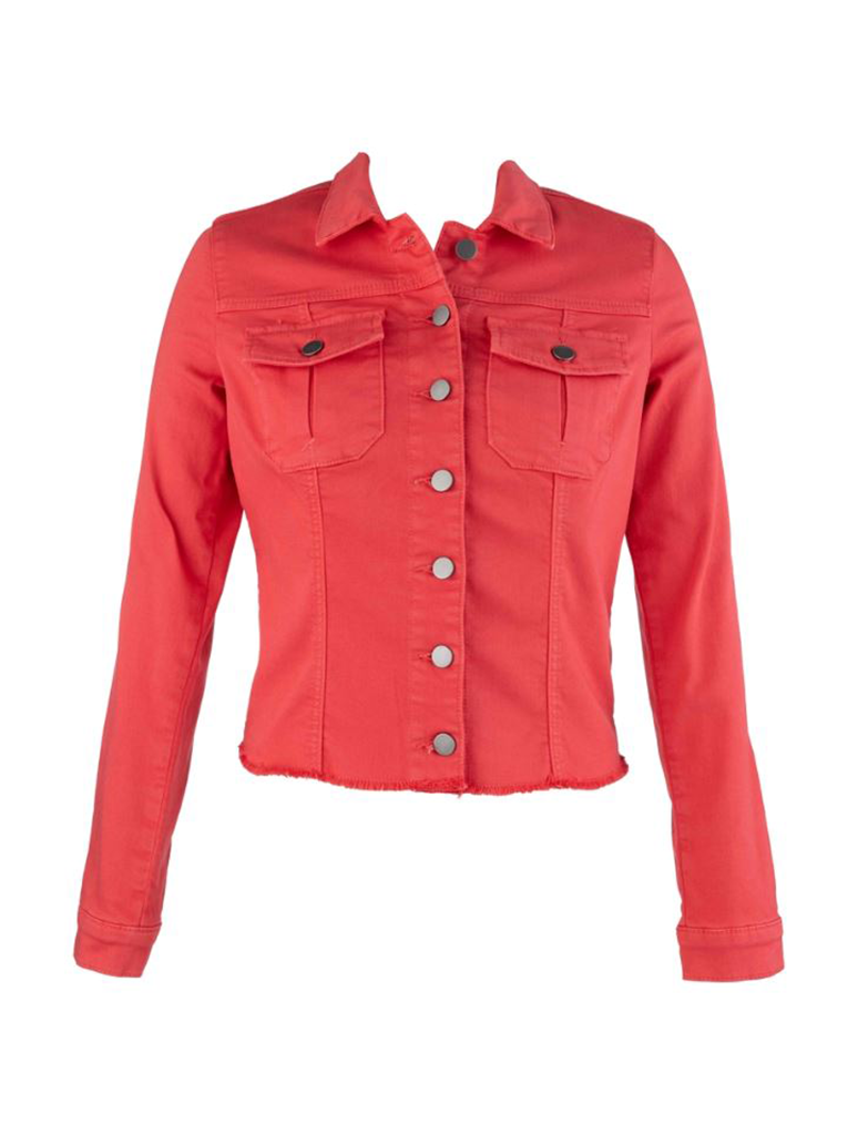 Kut From The Kloth Kara Jacket- No Waist with Frayed Hem