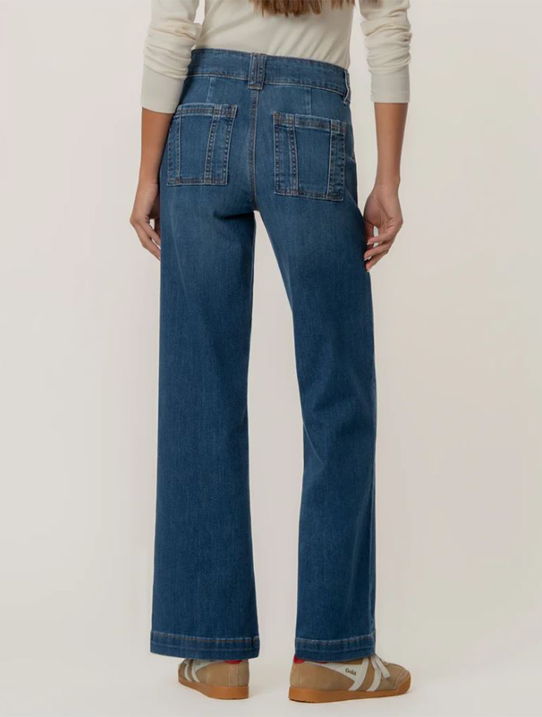 Kut From The Kloth Jodi High Rise Straight Leg with Porkchop Pockets