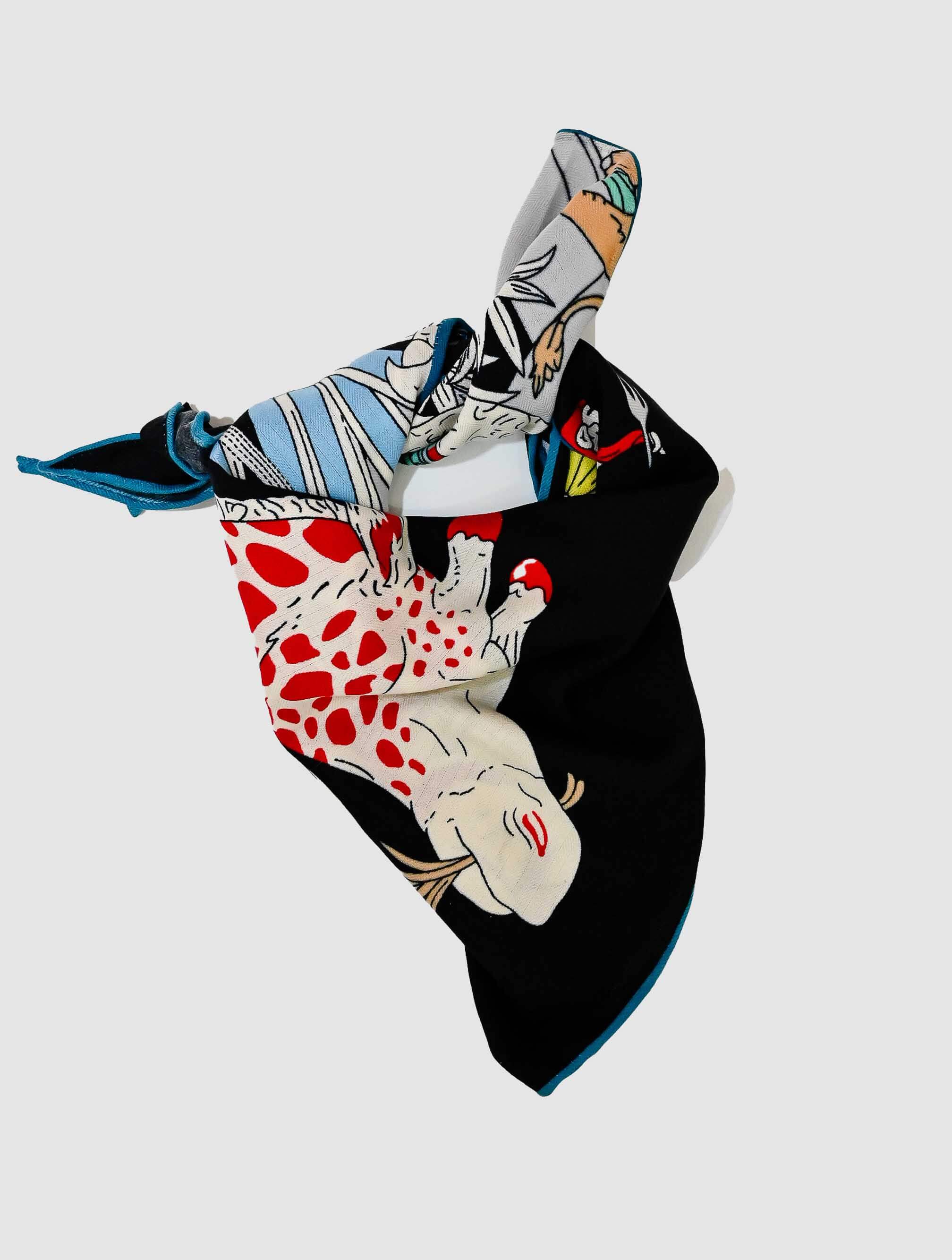 Triangle Shape Floral Scarf