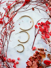 14K Gold Dipped Post Hoop