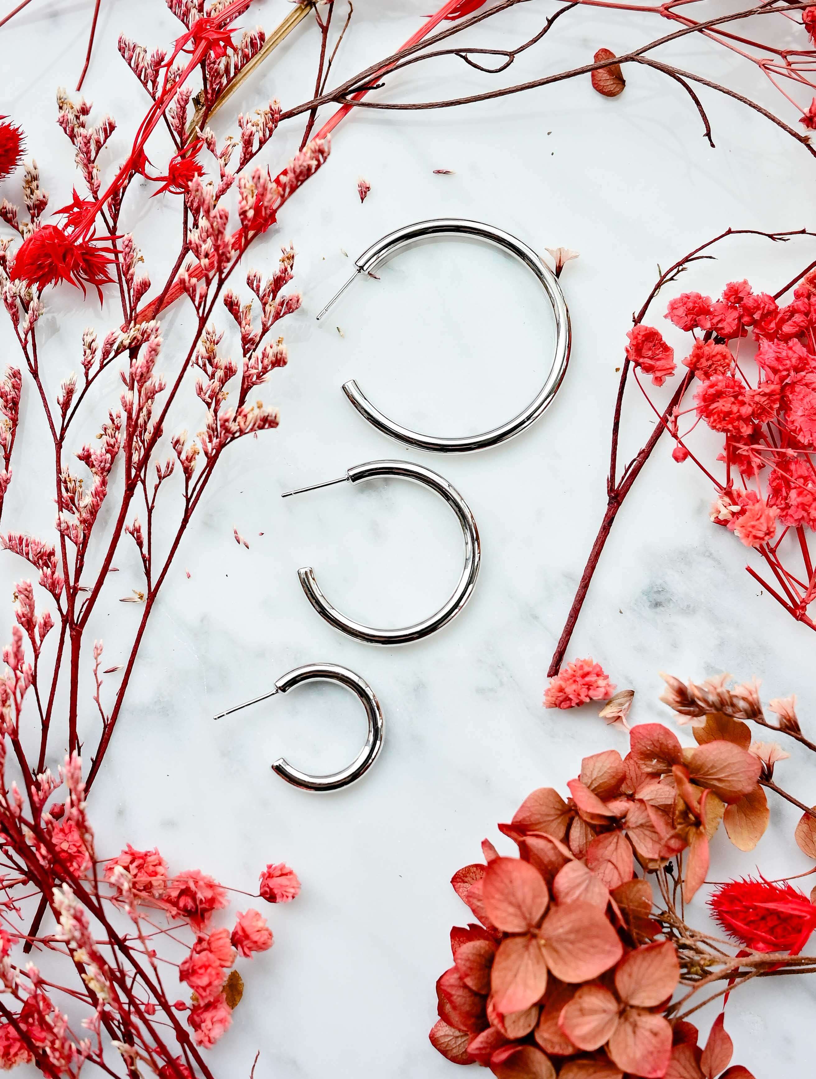 14K Gold Dipped Post Hoop