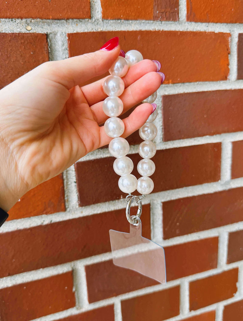 Pearl Bead Phone and Key Chain