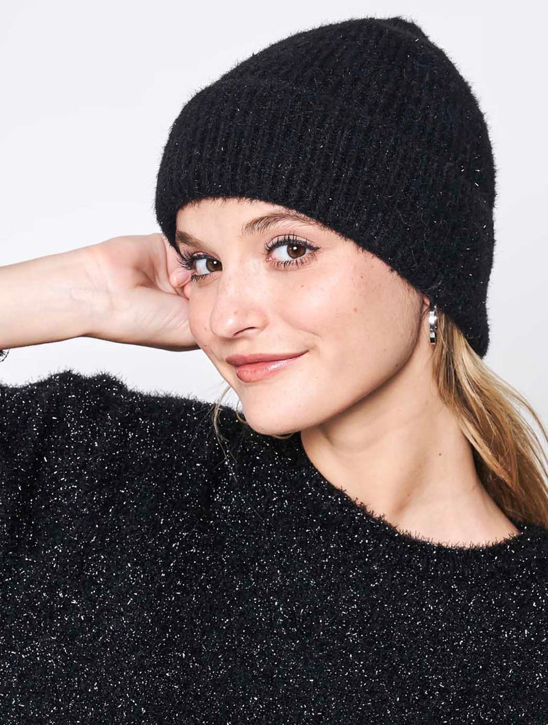 Lurex Fluffy Beanie