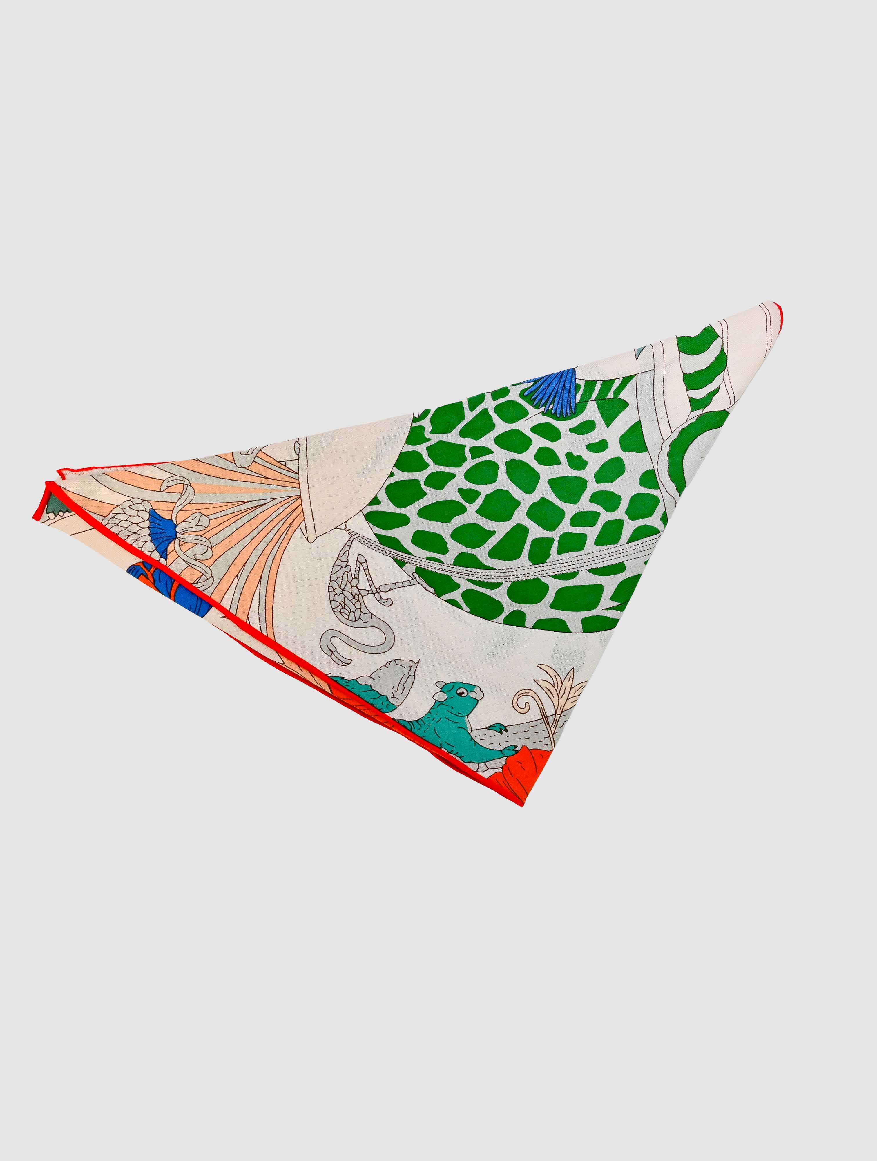 Triangle Shape Floral Scarf