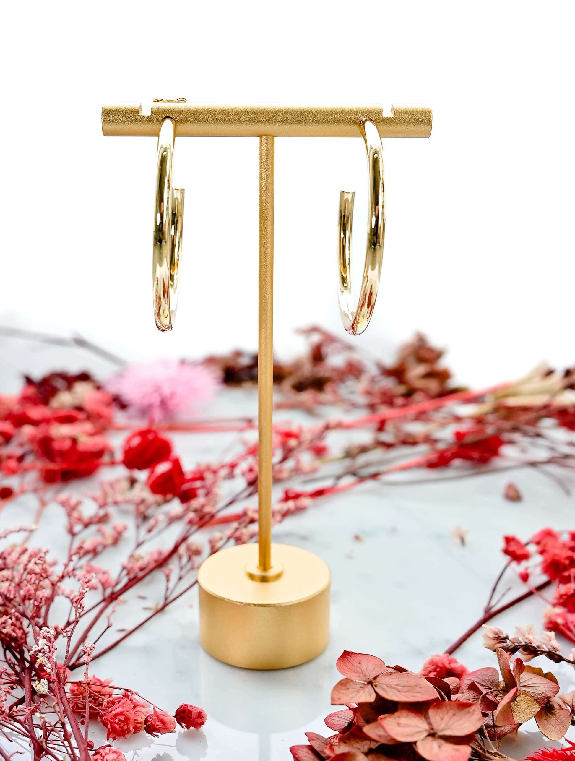 14K Gold Dipped Post Hoop