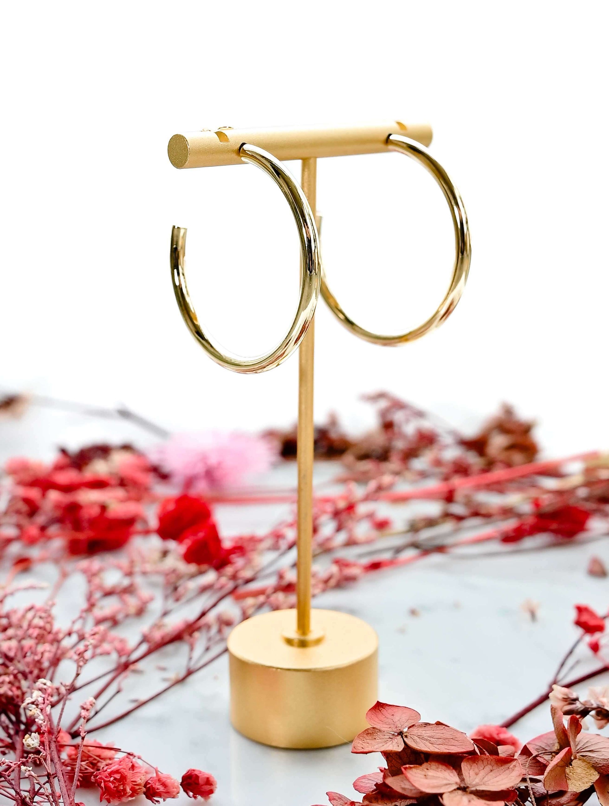 14K Gold Dipped Post Hoop