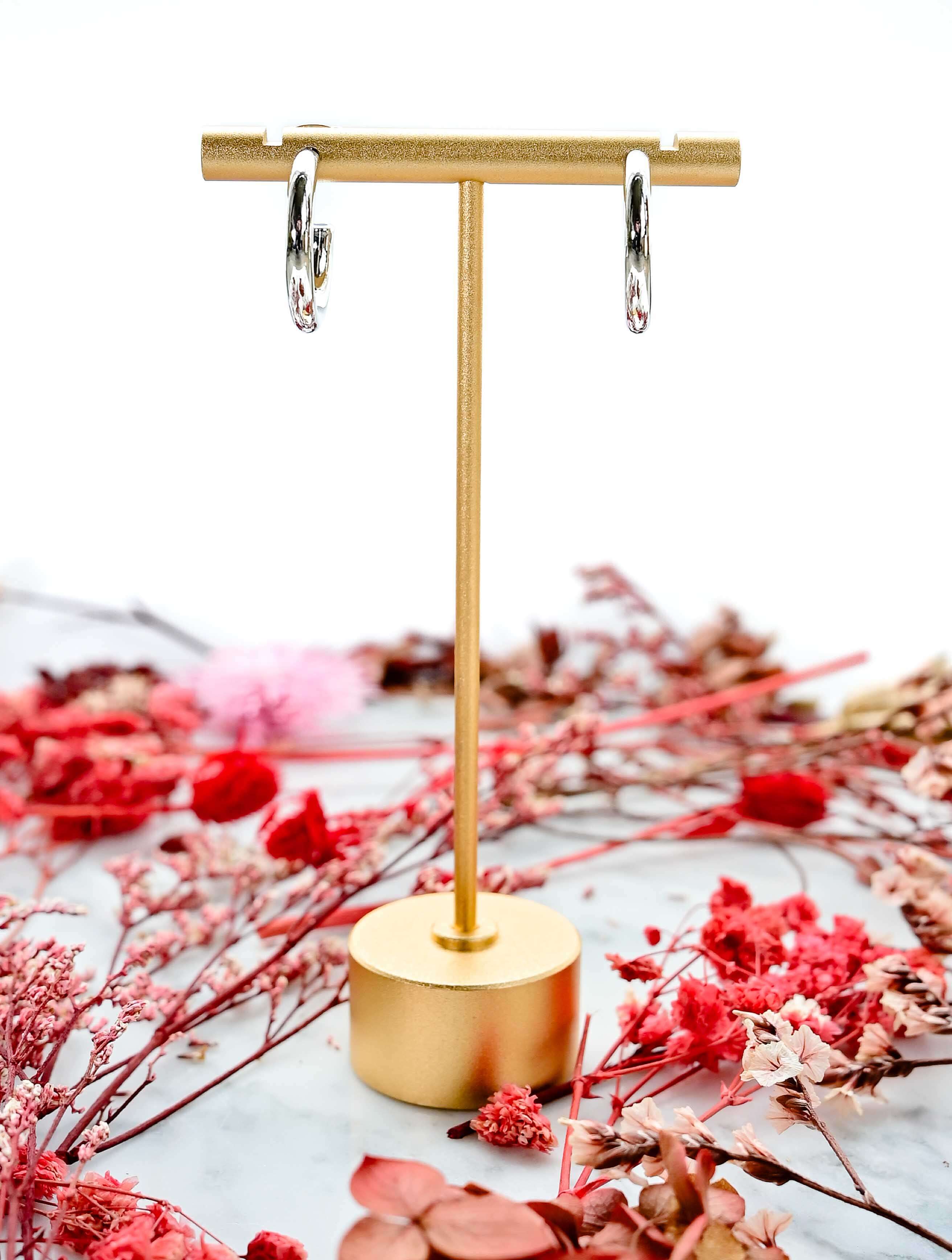 14K Gold Dipped Post Hoop