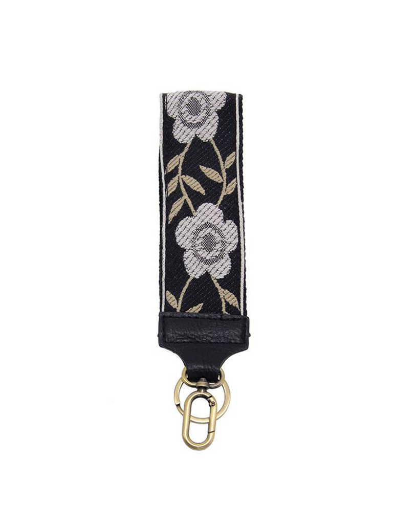Embroidered Wristlet Keychain