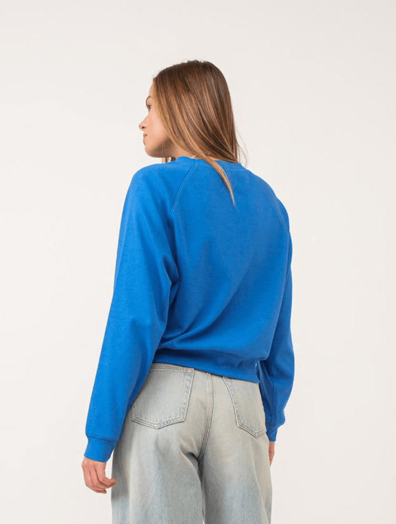 Basic Rib Comfort Sweatshirt in Blue