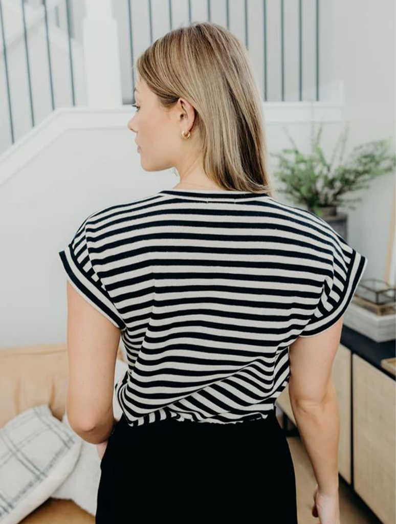 Boxy Knit Sweater Top