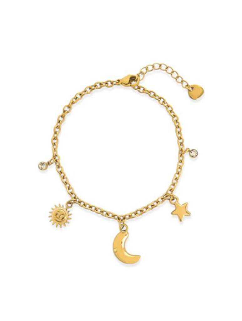 Water Resistant Celestial Charm Bracelet
