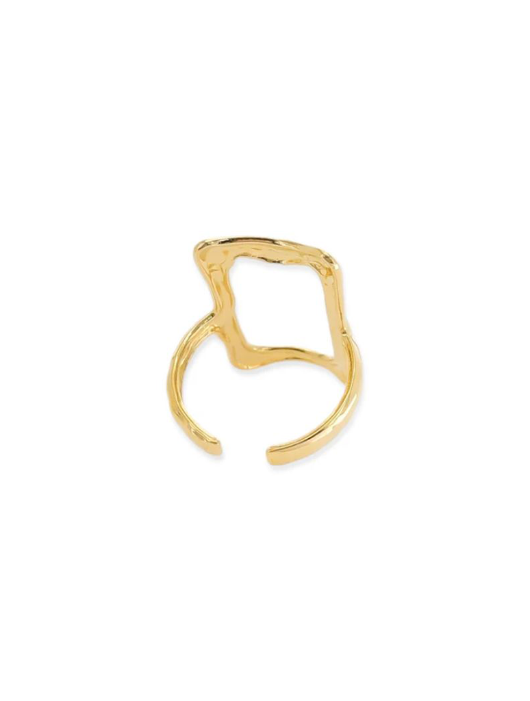 Water Resistant Rectangle Cutout Ring