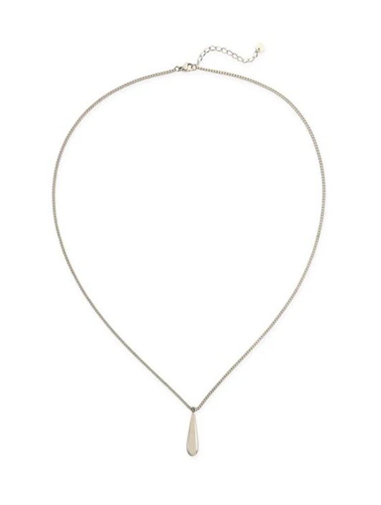 Water Resistant Teardrop Pendant Necklace