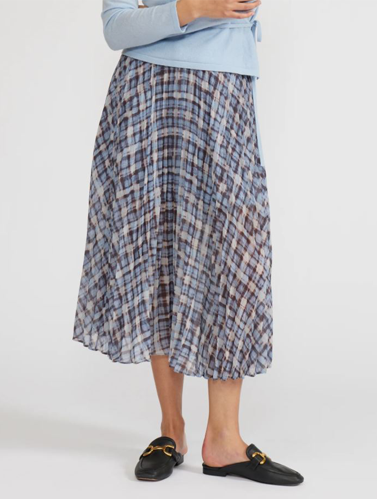 Talia Pleated Midi Skirt