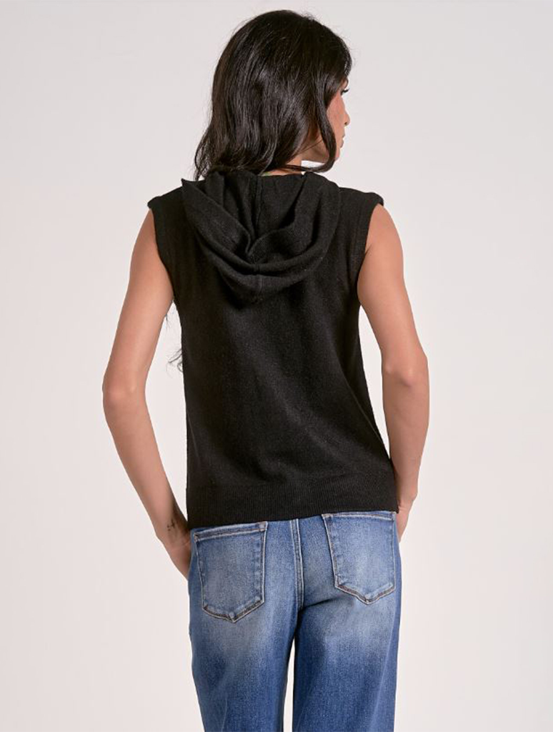 Sleeveless Zip Up Sweater
