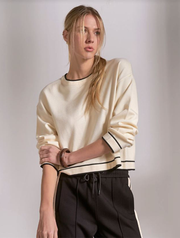 Crewneck Sweater With Contrast