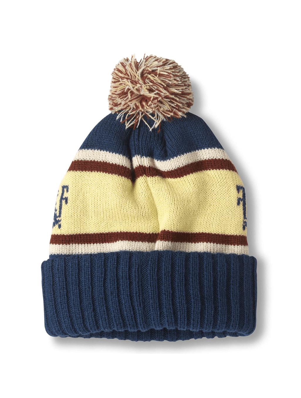 American Needle Pillow Line Knit Coors Beanie in Navy/Red/Yellow