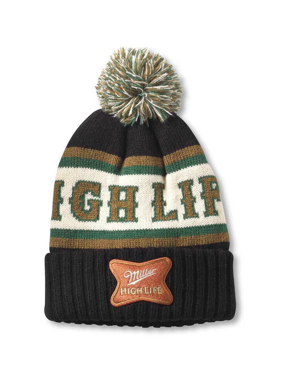 American Needle Pillow Line Knit Miller High Life Beanie