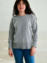 Long Sleeve Roll Neck Front Seam Sweater