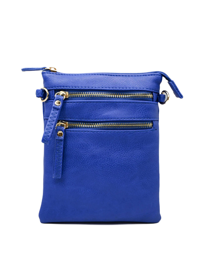 Crossbody Zipper Bag in Royal Blue