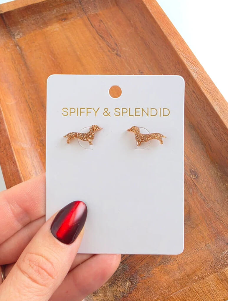 Dainty Dachshund Studs