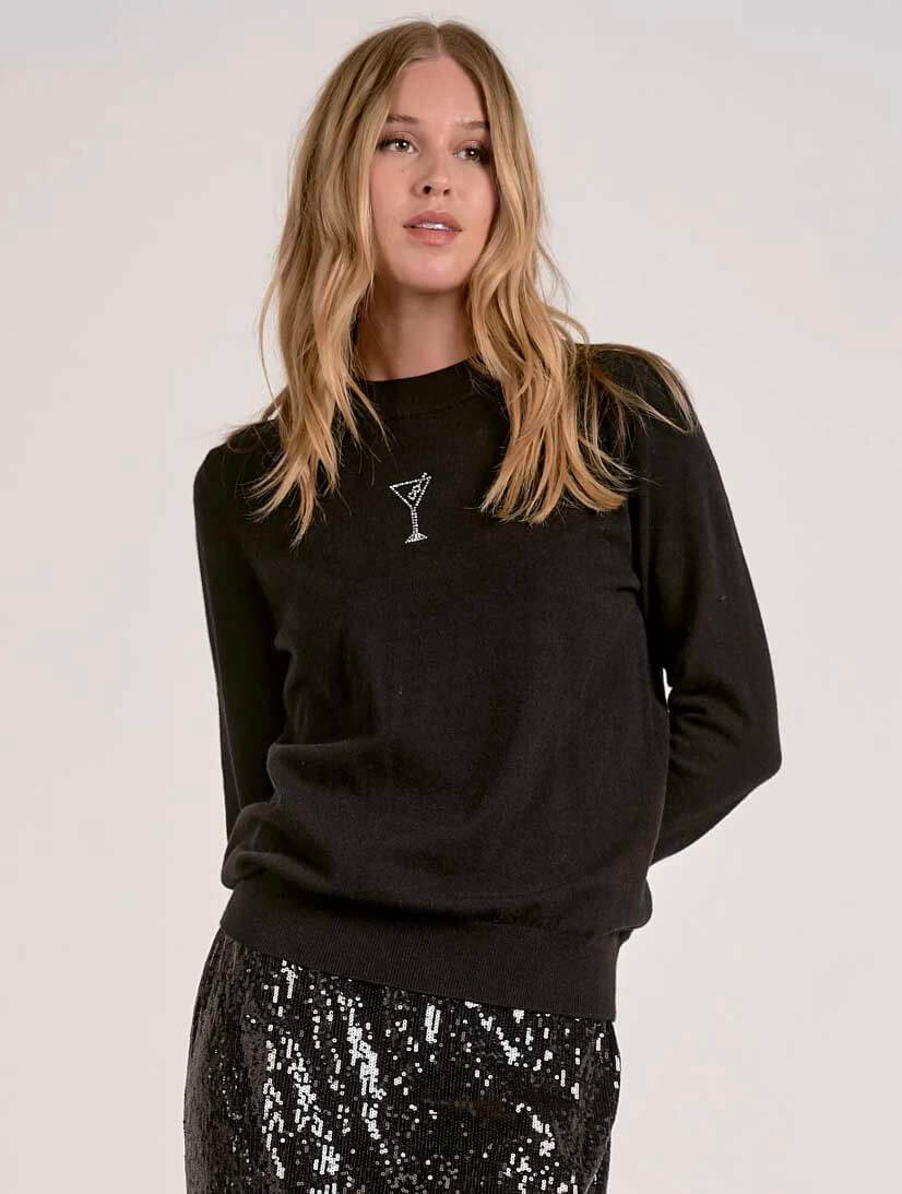 Martini Long Sleeve Crewneck Sweater