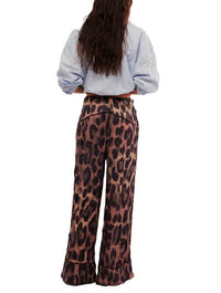 Free People All Out Satin Leopard Pant