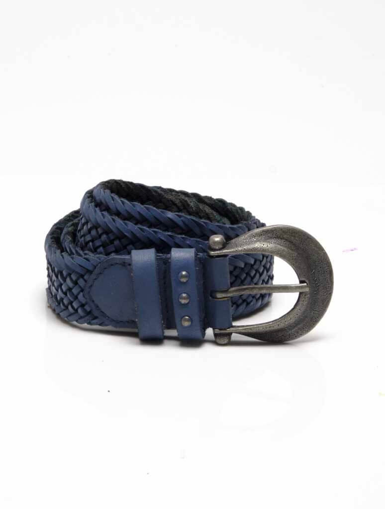 Free People WTF Brix Belt in Coastal Navy